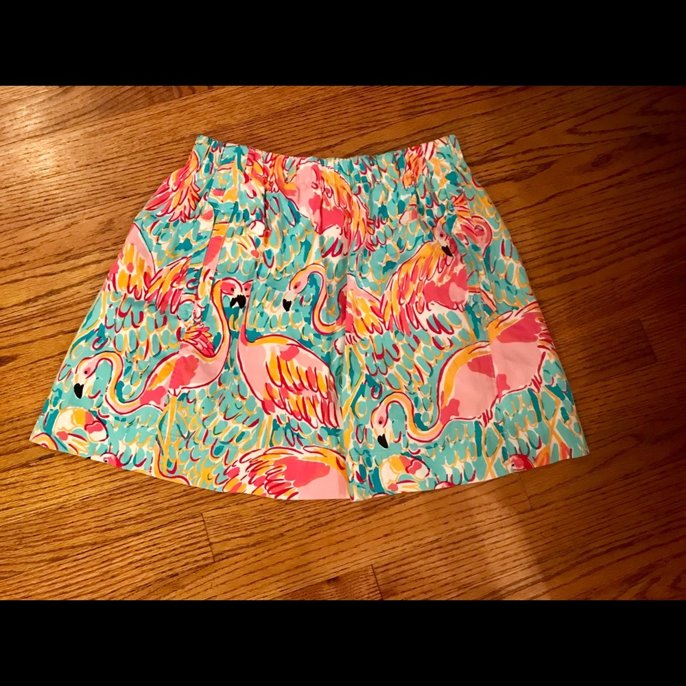 Lilly Pulitzer flamingo skirt